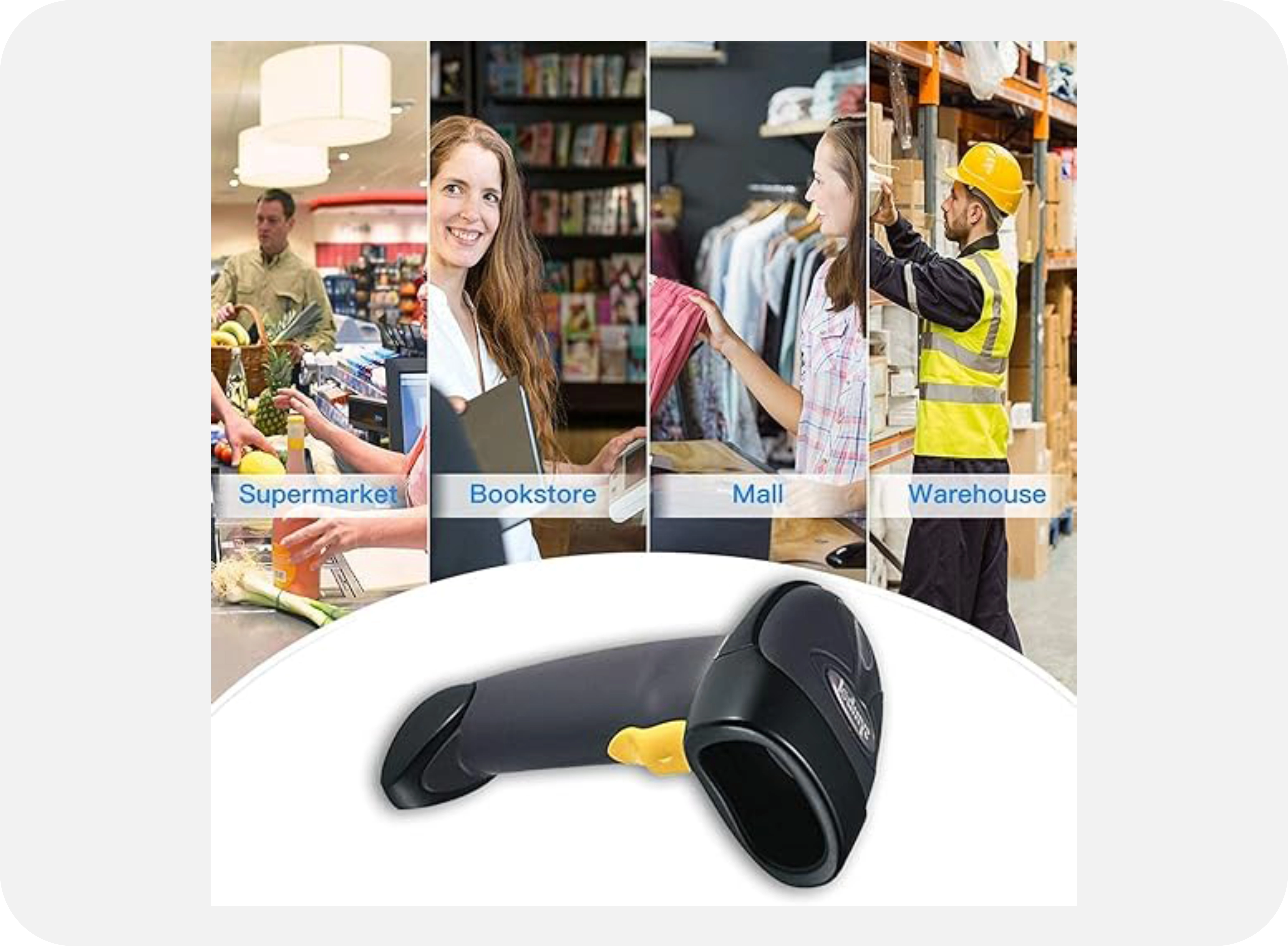 Zebra LS2208 1D Handheld Barcode Scanner in Riyadh, Dammam, and Saudi